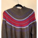 Lane Bryant Gray Fair Isle Mock Neck Sweater Dress Plus Size 22 24 Photo 4