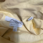 Foxcroft  Button Up Yellow Women's Shirt Size 8 Heritage Non-Iron 3/4 Sleeve Photo 5