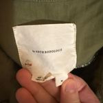 Anthropologie  Olive Ruffle Pocket Utility Military Jacket Photo 3