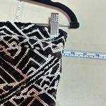 NWT 2B Bebe Sasha Tribal Sequin Strapless Black & White Mini‎ Dress Size Medium Photo 7