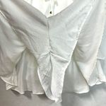 HYFVE White Lace Up Puff Sleeve Milkmaid Romper Women S Prairie Cottage Romantic Photo 2