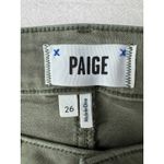 Paige Green Cargo Jeans Women's Size 26 Cotton Blend Utility Pants Photo 11