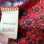 Japna  Women's Size Small Wrap Skirt Sleeve Red Floral Maxi Photo 11