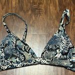 Shade & Shore Snakeskin Bikini Top Photo 0