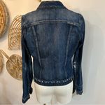 Gap 1969 Denim Jacket Women's Medium Blue Fitted 100% Cotton Classic Jean Coat Photo 7