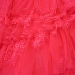 Anthropologie NWT by Ruffled Tulle Midi in Neon Pink Layered Skirt S Photo 8