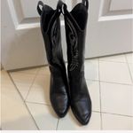 Black Cowboy Boots Size 7 Photo 2