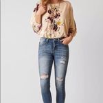 Free People #139 babe floral velvet bodysuit Photo 1