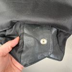 wilson's leather Vintage  Womens Large Moto Black Leather Vest With Snap Closure Photo 6