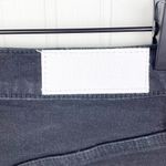 RE/DONE NEW 70s Stove Pipe Jeans in Black Noir with Rip Raw Hem Women's Size 26 Photo 14