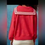 Urban Outfitters Hampton Lace Up Nautical Sweatshirt. Size Small. Oversized Photo 3