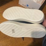 NEW NWB AGL Women’s Navy Leather Perforated Platform Sneakers 41.5 🥰 Blue Size 10.5 Photo 3