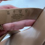 Franco Sarto Size 9 Cera Cork Wedge Sandals Beige Leather Slingback Platform Photo 6