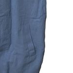 NWT Large Patch‎ Pocket Romper Sz Large Cotton Linen Blend Blue Photo 2
