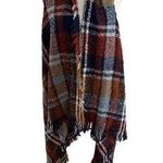 PLAID Womens Oversized Asymmetrical Scarf Vest One Size Size undefined Photo 0