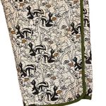 Disney Green Quilted BAMBI Thick Lined Jogger Pants ~ Women's Size LARGE Photo 4