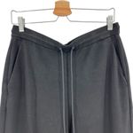 Theory  Double Knit Jersey Slouchy Jogger Pants‎ Split Hem Ankle Black Large Photo 4