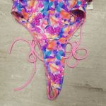 For Love & Lemons 💕💕 One-Piece Swimsuit ~ Vintage Watercolor Floral ~ S NWT Photo 3