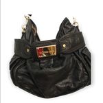 Gianni Bini Genuine Leather black shoulder purse Photo 2