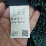 Hugo Boss Dress Diplie Mini Dot Plisse Midi Arsenic Fantasy Green Crepe Photo 3