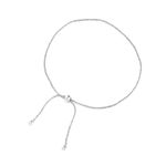 Boutique NEW Women'sā 925 Sterling Silver Lariat Ball Slide Necklace, Adjustable Photo 10