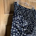 Anthropology Women’s sadie & sage Floral Print Satin mini skirt size‎ s Black Photo 1