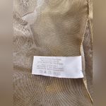 Liz Claiborne  Vintage Gold Sheen Flower Paisley Wide Neck Scarf Wrap Photo 3