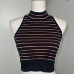 Victoria's Secret Victoria Secret Women’s Halter Crop Top Ribbed Black and Pink Size XS Photo 4