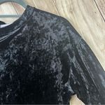 Luxurious Black Velvet Blouse Size M Photo 3