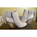 Franco Fortini Franco Fontini Lyza Suede Stacked Heel Bootie Size 7 Photo 4