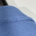 Talbots 100% Merino Wool Sweater Blazer Periwinkle Blue Crest Button Jacket S Photo 8