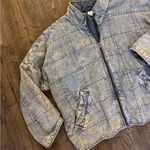 Forever 21 Dolman Quilted Acid Wash Knit Jacket in Wavy Waters Photo 4