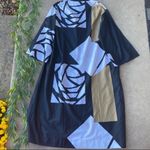 Vintage Katherine Ogust X Penthouse 1970s Printed Dress Size L Photo 2