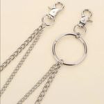 O Ring Silver Layered Pant Belt Chain New Photo 7