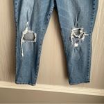 Old Navy  Jeans Womens size 18 OG Straight Blue Distressed Denim Stretch Photo 2