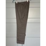 St. John Brown Jennifer Pants Wool Blend Tapered Stitched Front Seam Size 8 Photo 6