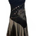 Patricia Forgeal LM LULU Black Midi Dress with Chain Detail Photo 0