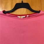 Boden Ella Breton Top Shirt Pink Striped Cuff Long Sleeve Boat Neck NWT Medium Photo 2