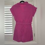 Ellison  Pink Button-Up Romper Photo 1