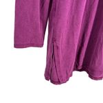Eileen Fisher Tunic Top Tencel Lyocell Stretch Long Sleeve Plum Purple L Photo 2