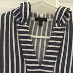 J.Crew COTTON BOXY CROP STRIPED HOODIE. S Photo 3