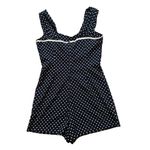 Hell Bunny  Vixen Navy White Polka Dot Playsuit, Sz M Photo 3