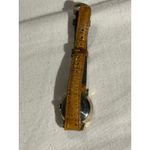 Britannia Quartz Watch Brown Marble Style Dial Roman Numerals Gold Tone Photo 5