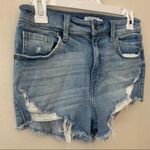 Oasis By Eunina Denim Distressed Cut Off High Waisted Shorts Photo 29