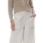 Young Fabulous and Broke ‎ Saidie Pant Wide Leg High Waist Beige Tan Cream Size XS Photo 0