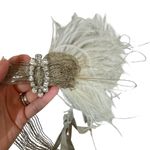 Owllamode 1920s Style Rhinestone Feather Headpiece Flapper Great Gatsby Handmade Gold Photo 3