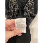 Alyce Paris  Dress Womens 2 Black Sequin Beaded Mini Cocktail Party Strap Glam Photo 4