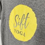 Gildan  Sift Yoga Love Short Sleeve Heathered Graphic Tee Size Small Gray Workout Photo 8