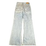 American Eagle Low Rise Baggy Flare Jeans Sz 2 Y2K Hippie 2 Tone Festival Grunge Photo 4