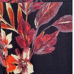 Patrons of Peace Black Tropical Floral Shirt Mini Dress Size Medium Photo 5